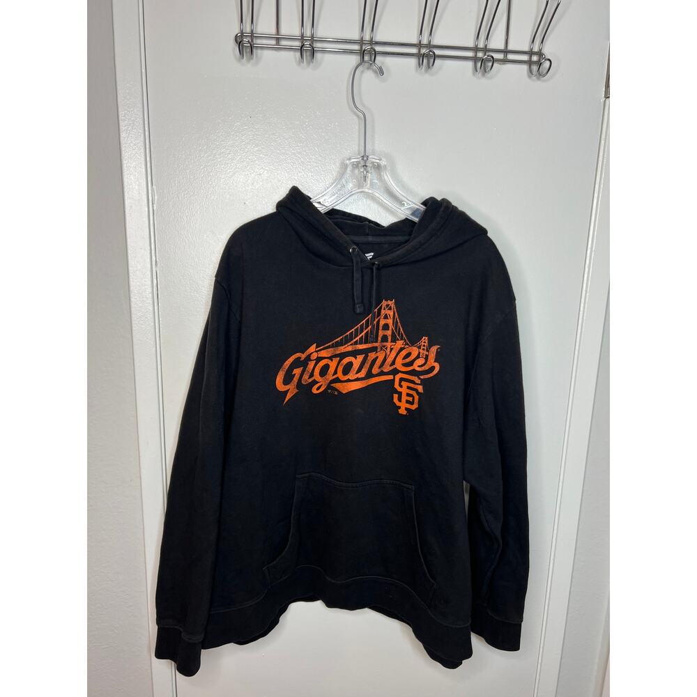 Fanatics San Francisco Gigantes Hoodie Sweatshirt Black ~ Size 3XL